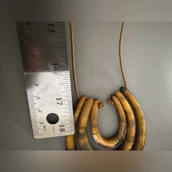 Dinosaur Designs Brown and Black Necklace - Picture 7 of 7